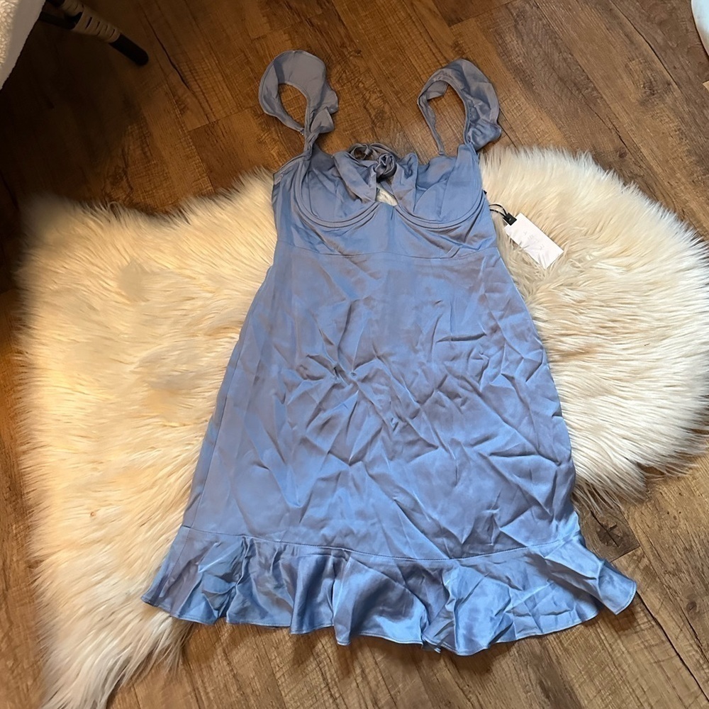 ASTR Marla Ruffle Mini Dress - Picture 2 of 5
